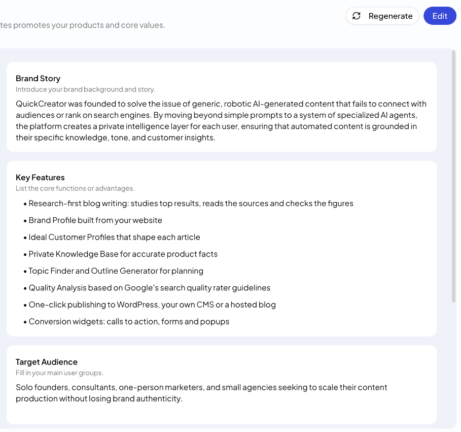 A Brand Profile