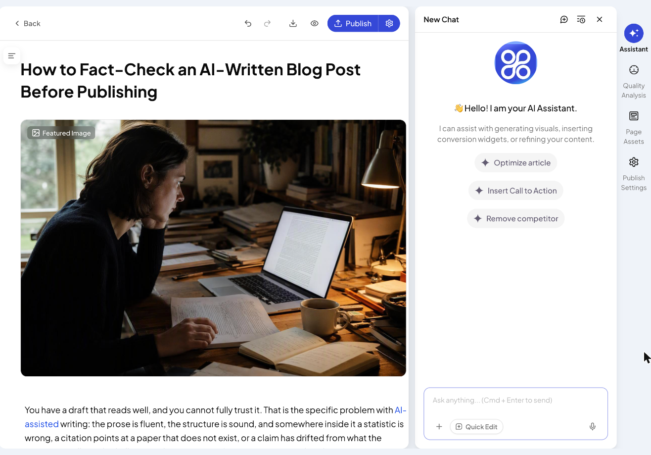 The editor